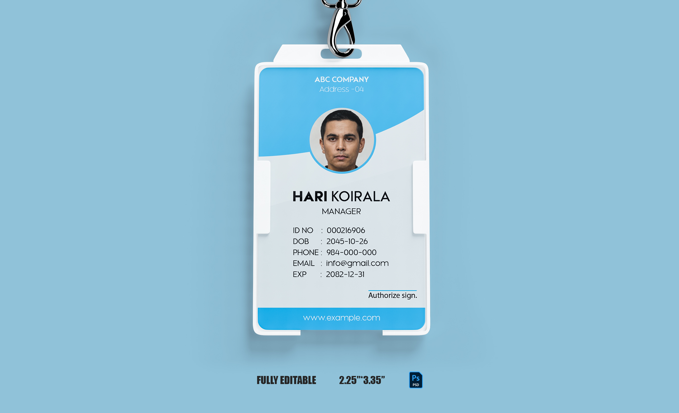 Staff Id card Details